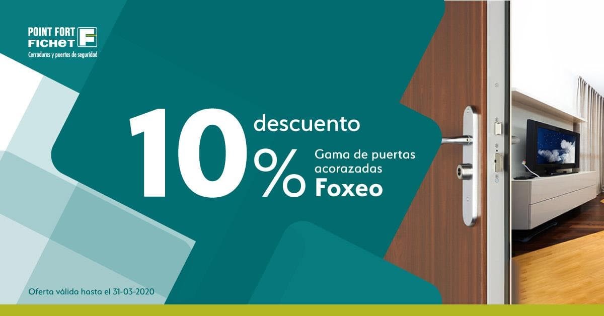 Nueva promoción Fichet: descubre los grandes beneficios de nuestras puertas acorazadas Foxeo - Imagen 1